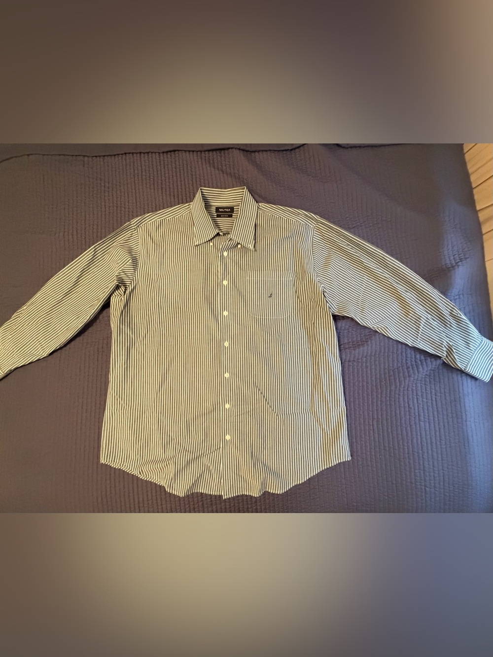 Nautica Non-Iron Striped Men's Button Down